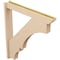 Ekena Millwork 5 1/2-in W x 38-in D x 42-in H Balboa Slat Rough Cedar Woodgrain TimberThane Outlooker, Primed Tan OUTUR055X38X42BOA24RCPR - alternate 3